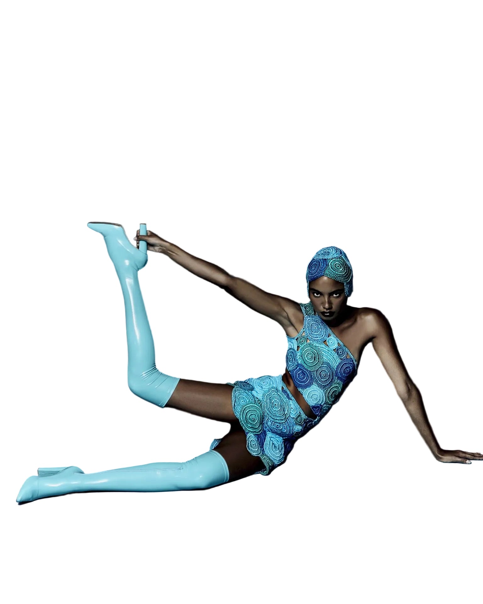 Vestido Arpoador Tons Of Blue