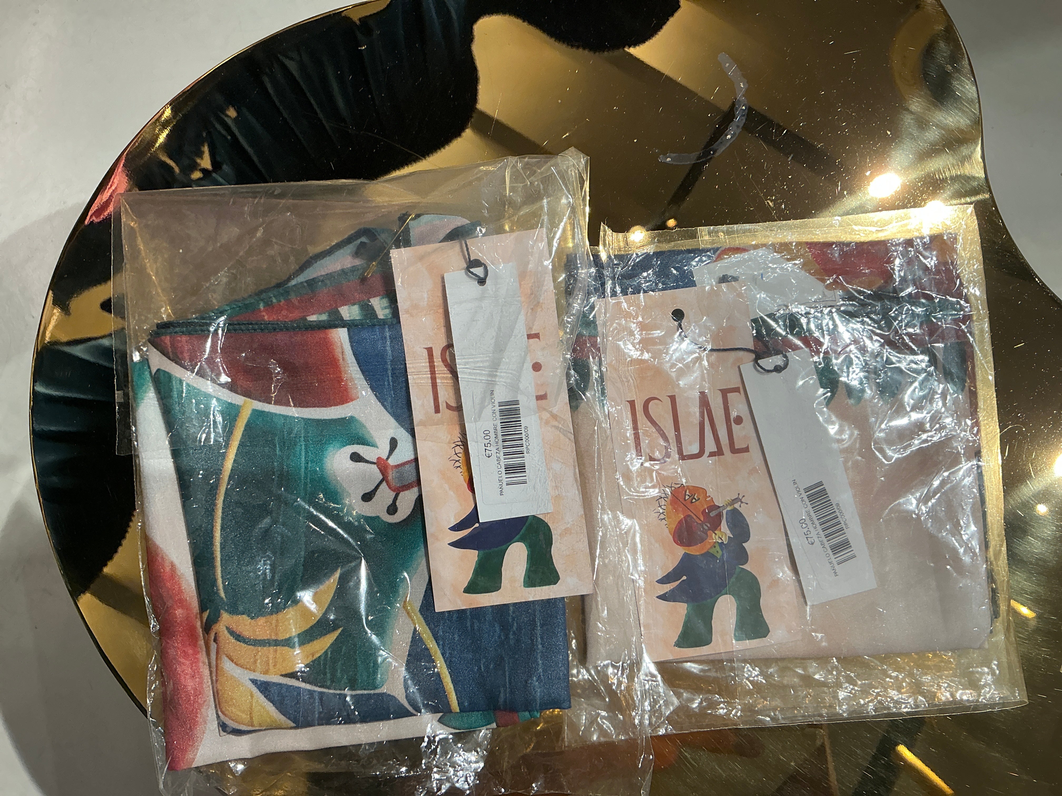 PAÑUELO CABEZA HOMBRE CON VIOLIN