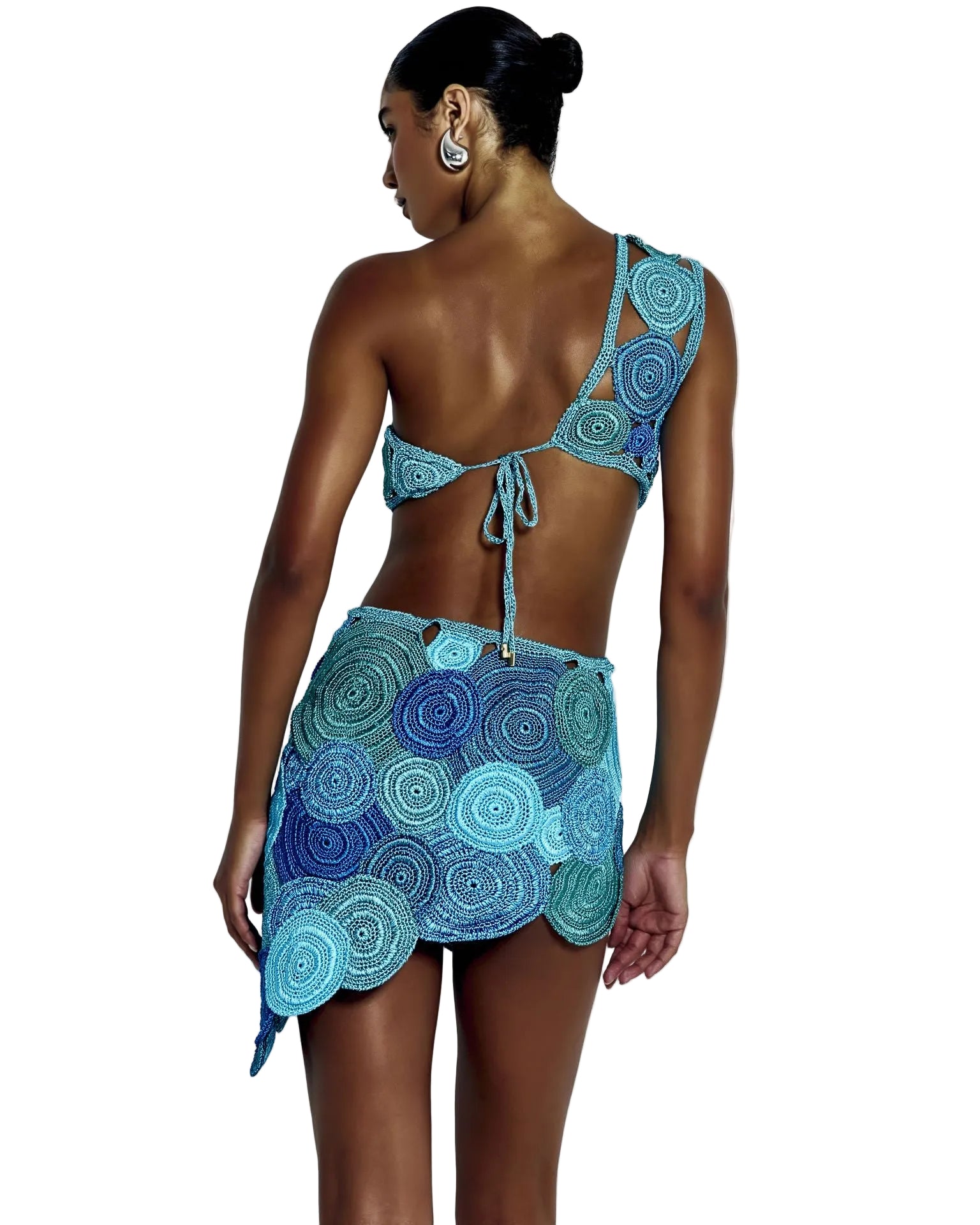 Vestido Arpoador Tons Of Blue