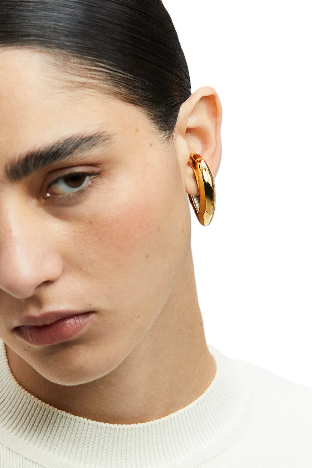 BOLD WITH UNIQUE VINTAGE GOLD CUFF EARRINGS