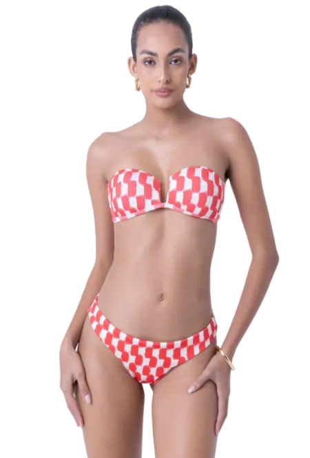Damier Vermelho Bikini