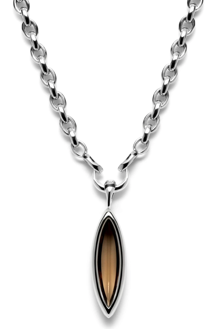 Framed Navette Pendant