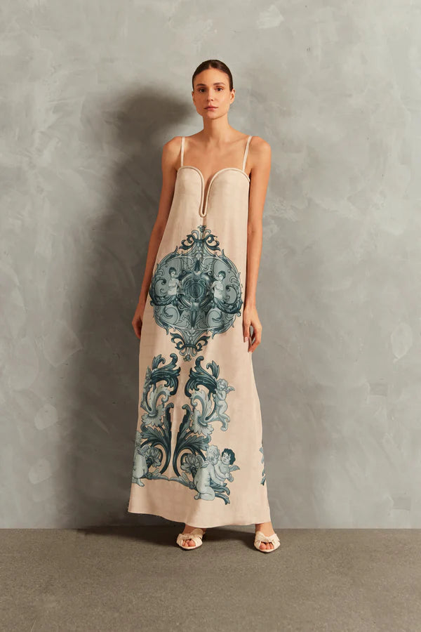 Hera Deep-V Long Dress