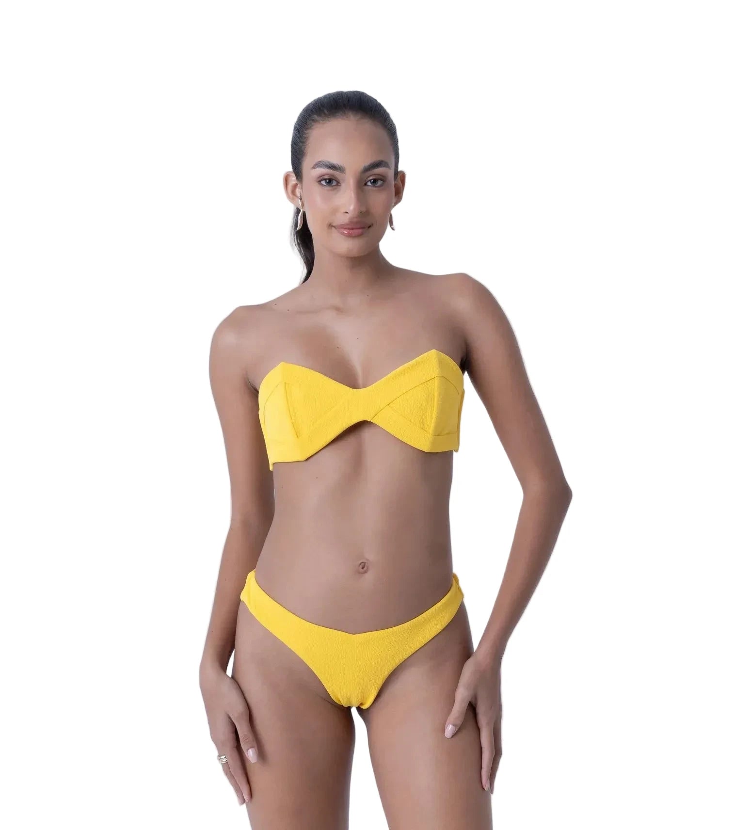 Bikini con Cortes Cruzados