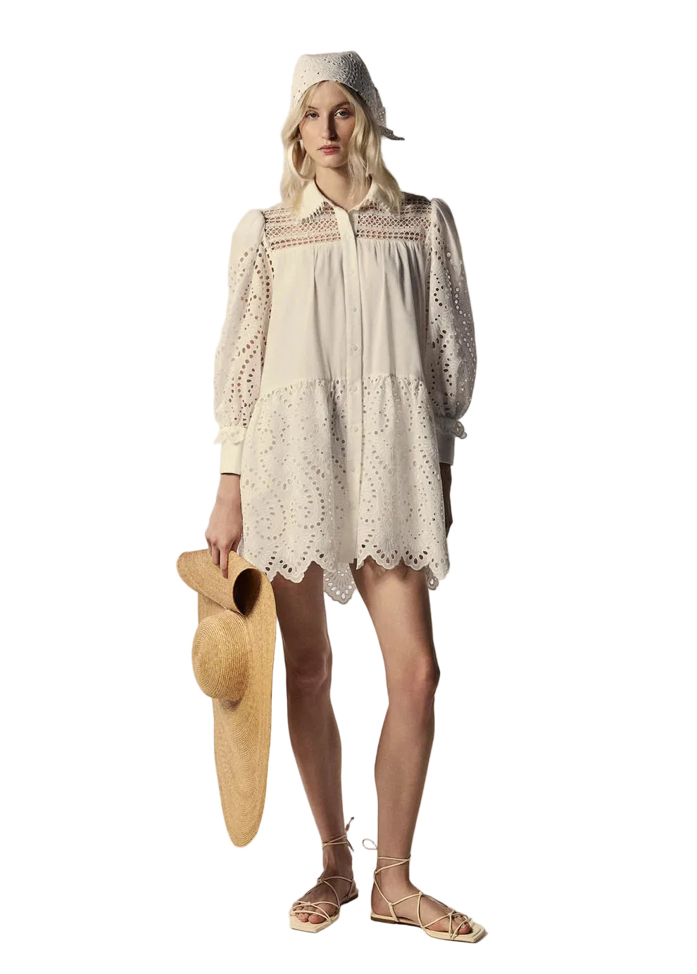 LUMINA LONG-SLEEVED SHIRT DRESS