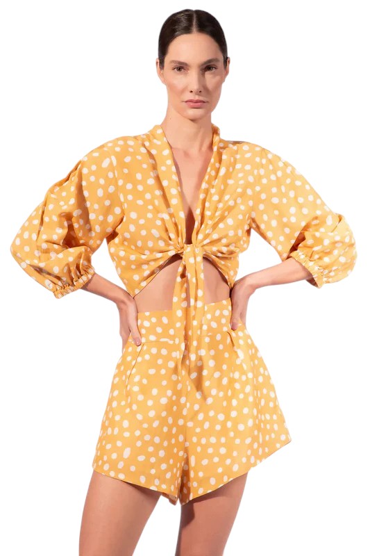POLKA DOTS HIGHT WAIST SHORTS