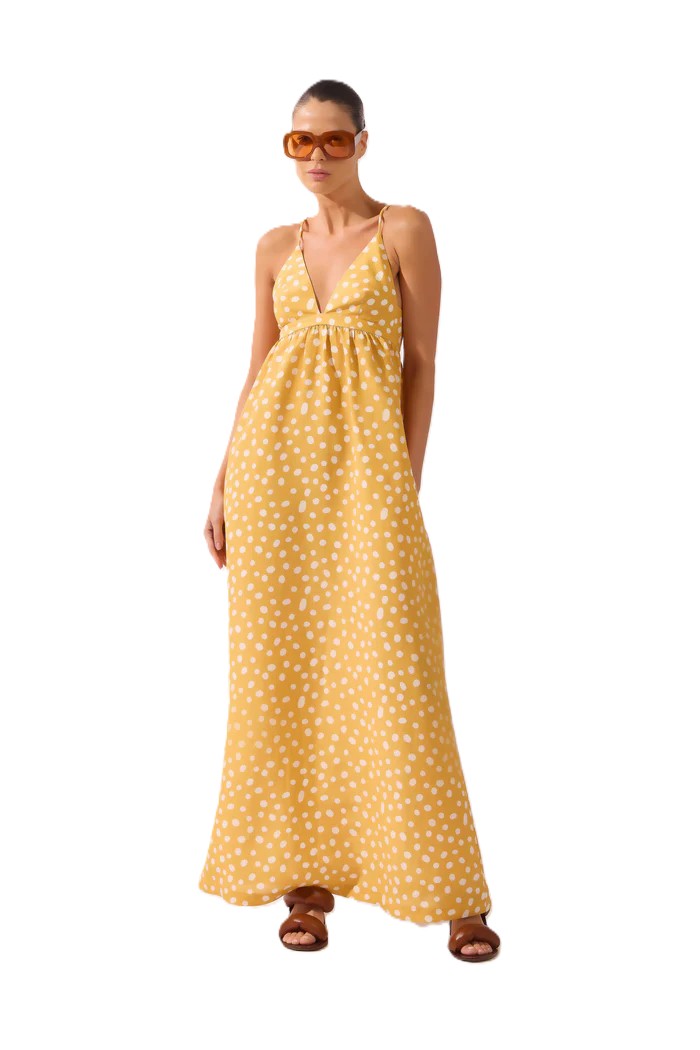 POLKA DOT MAXI DRESS