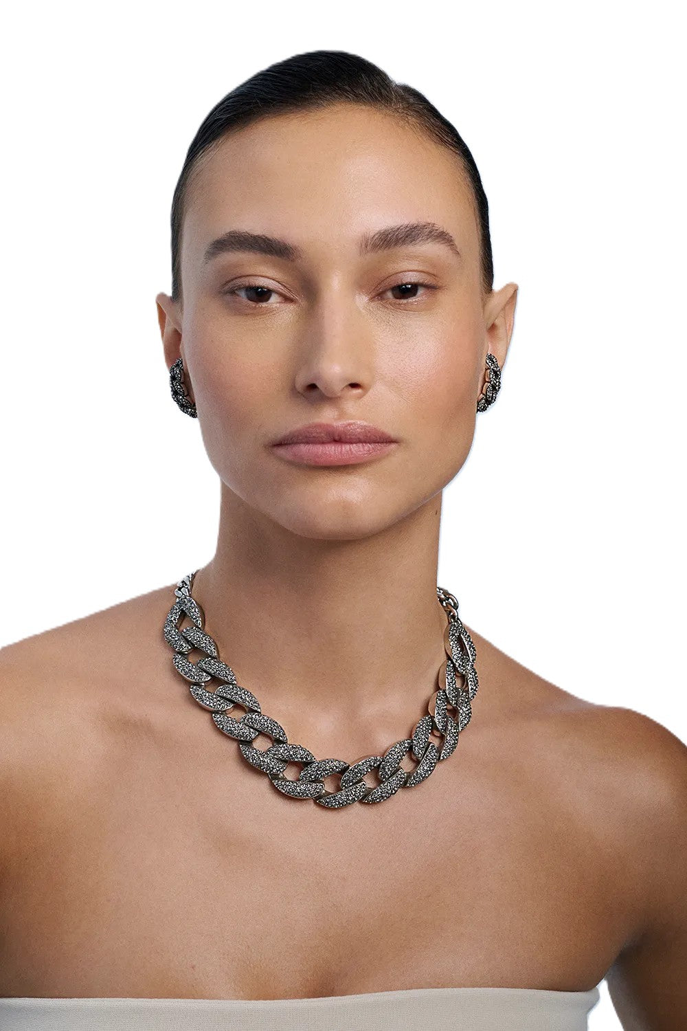 STRASS CLASSICS VINTAGE SILVER GRUME NECKLACE