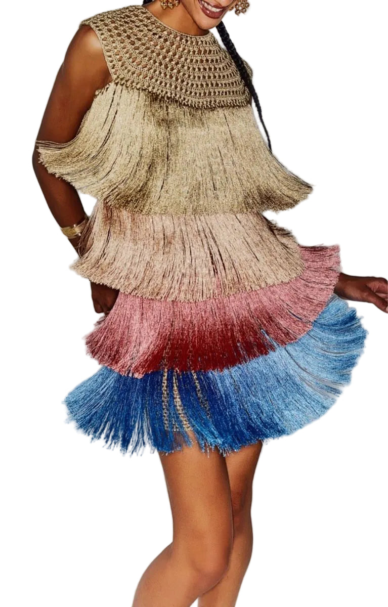 TRANCOSO GOLD DRESS