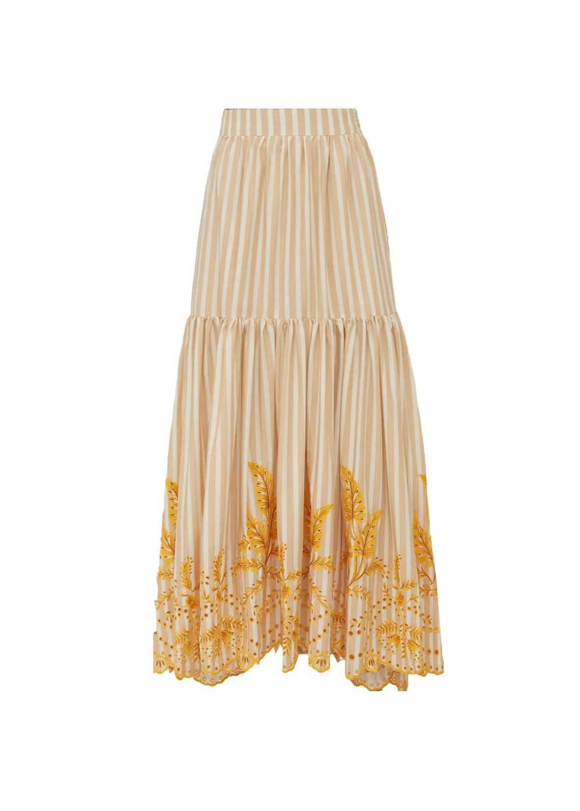 ANIMA STRIPED MAXI SKIRT
