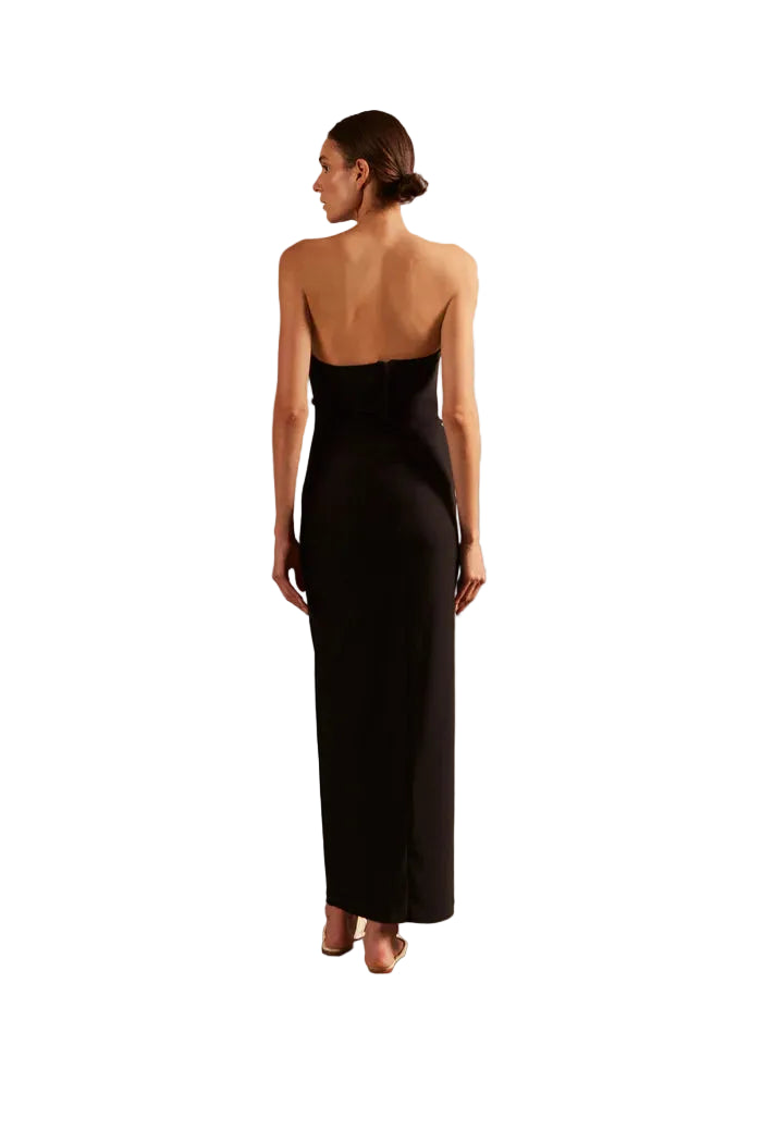 WAVES STRAPLESS DRESS