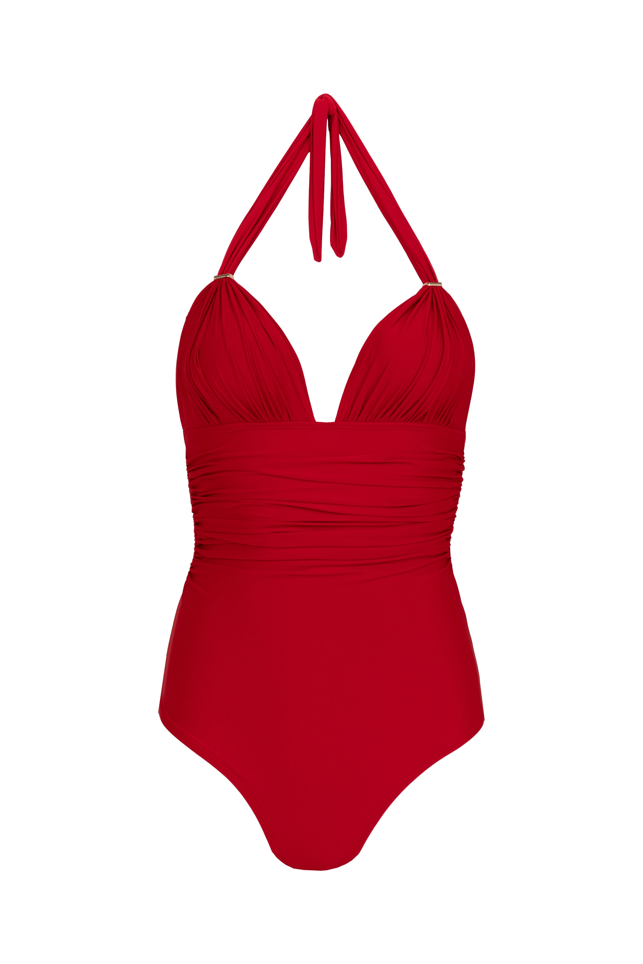 AJUSTABLE HALTER BODY PETAIL RED LENNY