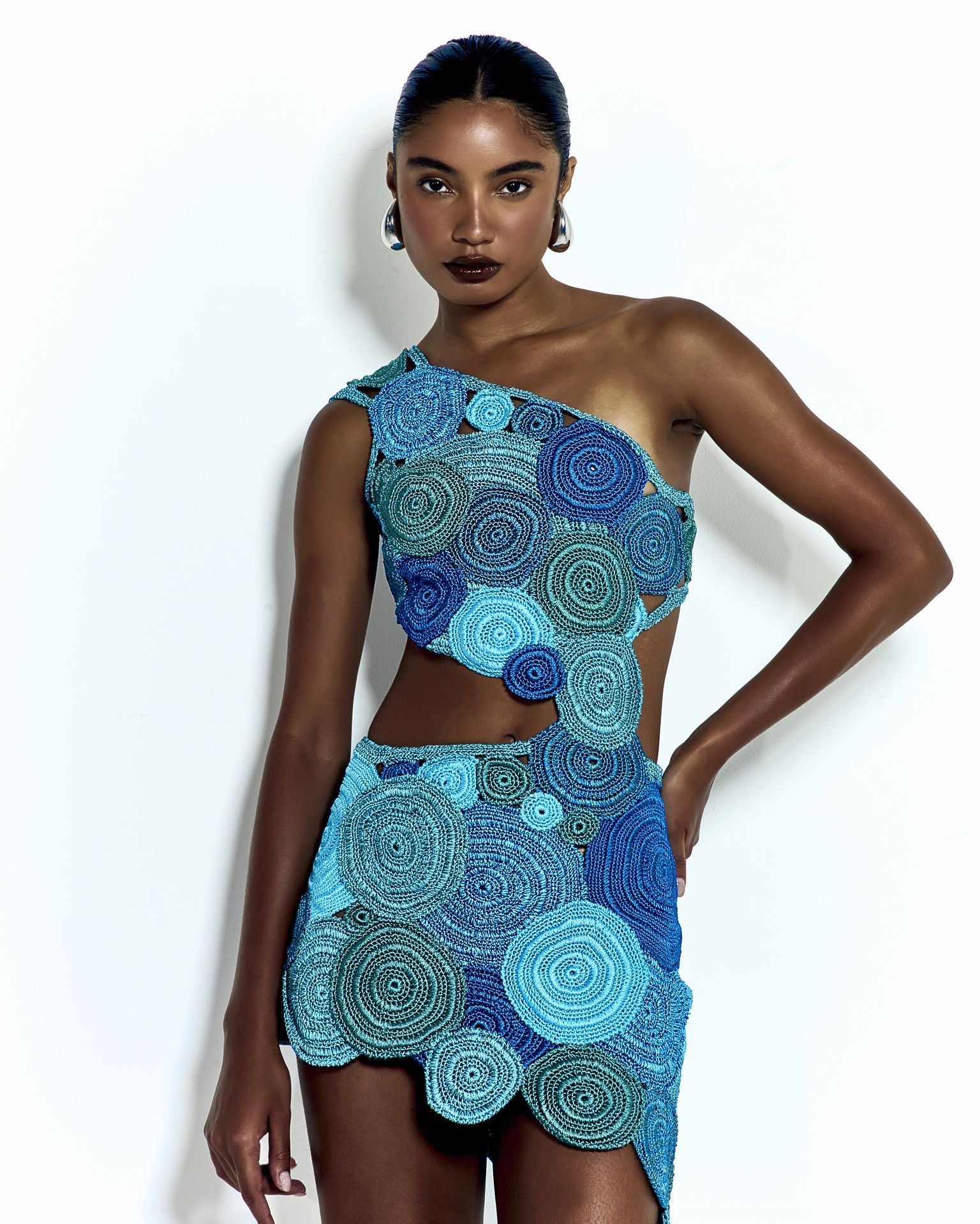 VESTIDO ARPOADOR TONS OF BLUE