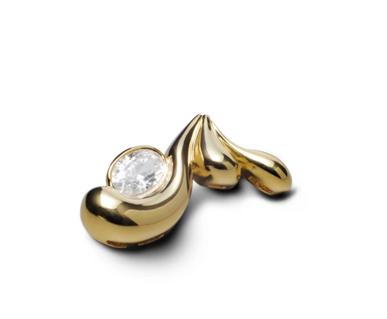 Água Earring Gold Plating