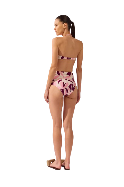 BOLD FLORAL BUSTIER BIKINI