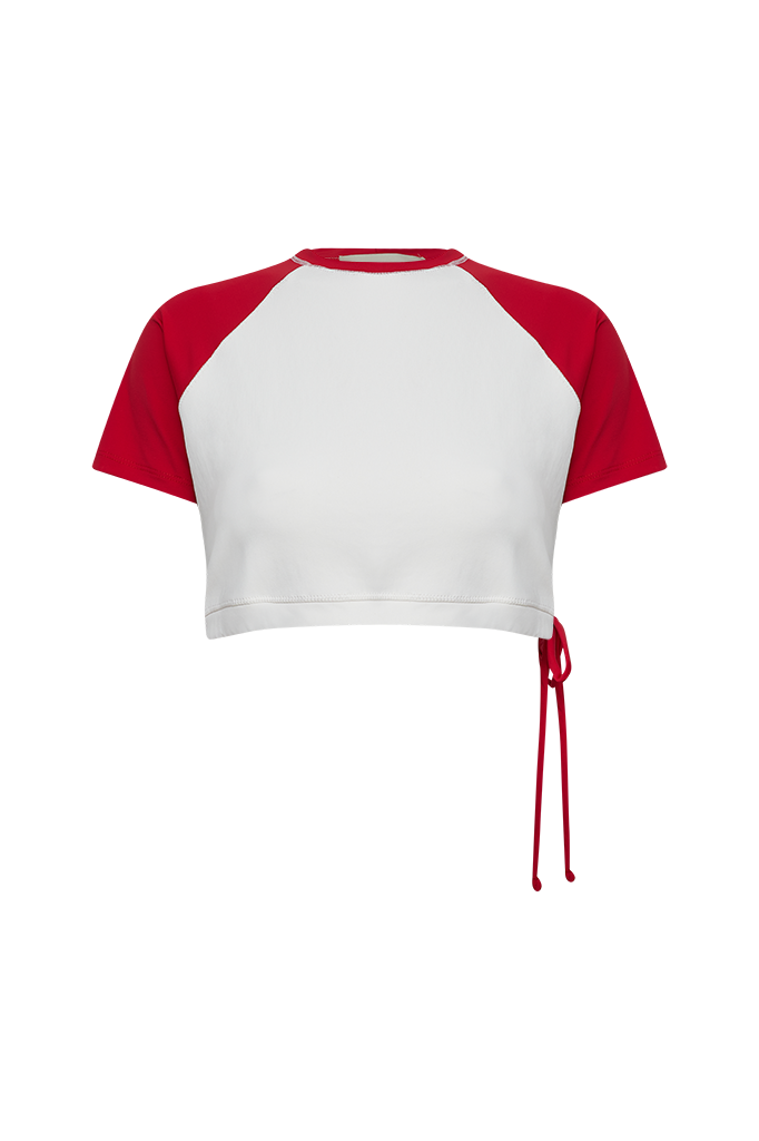 Biquini Surf blanco y rojo (Le Shay)