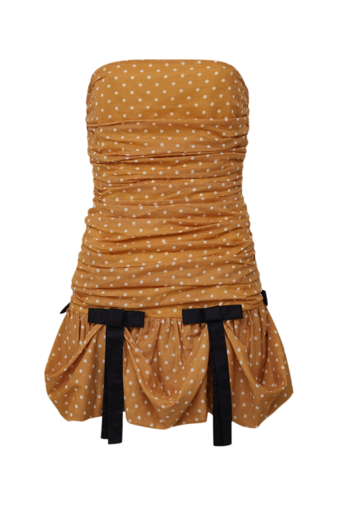 Vestido peplum poá LeShay