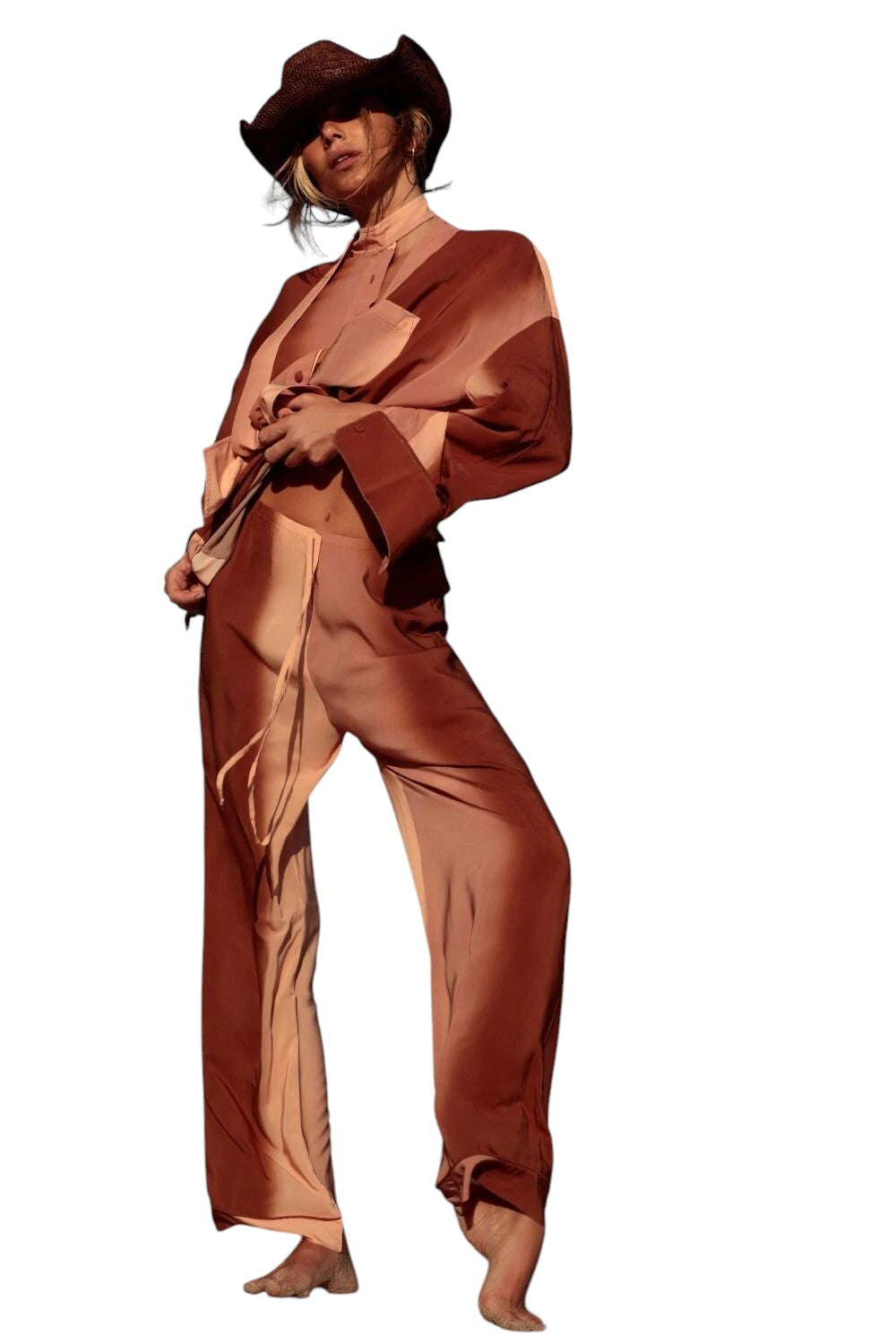 LEONA TERRACTOA SHIRT & PANTS SET