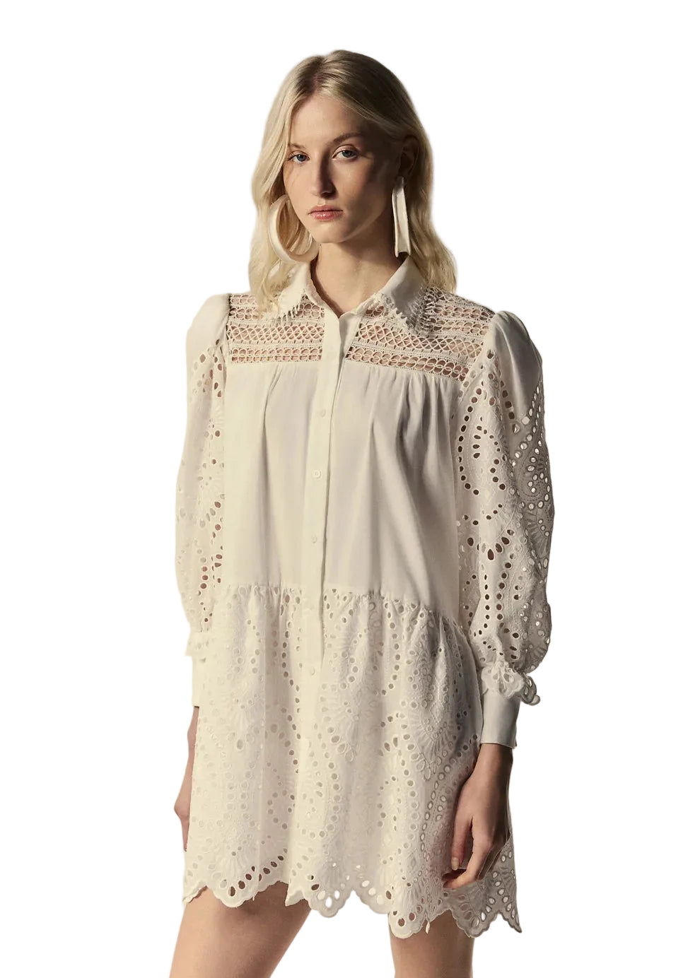LUMINA LONG-SLEEVED SHIRT DRESS