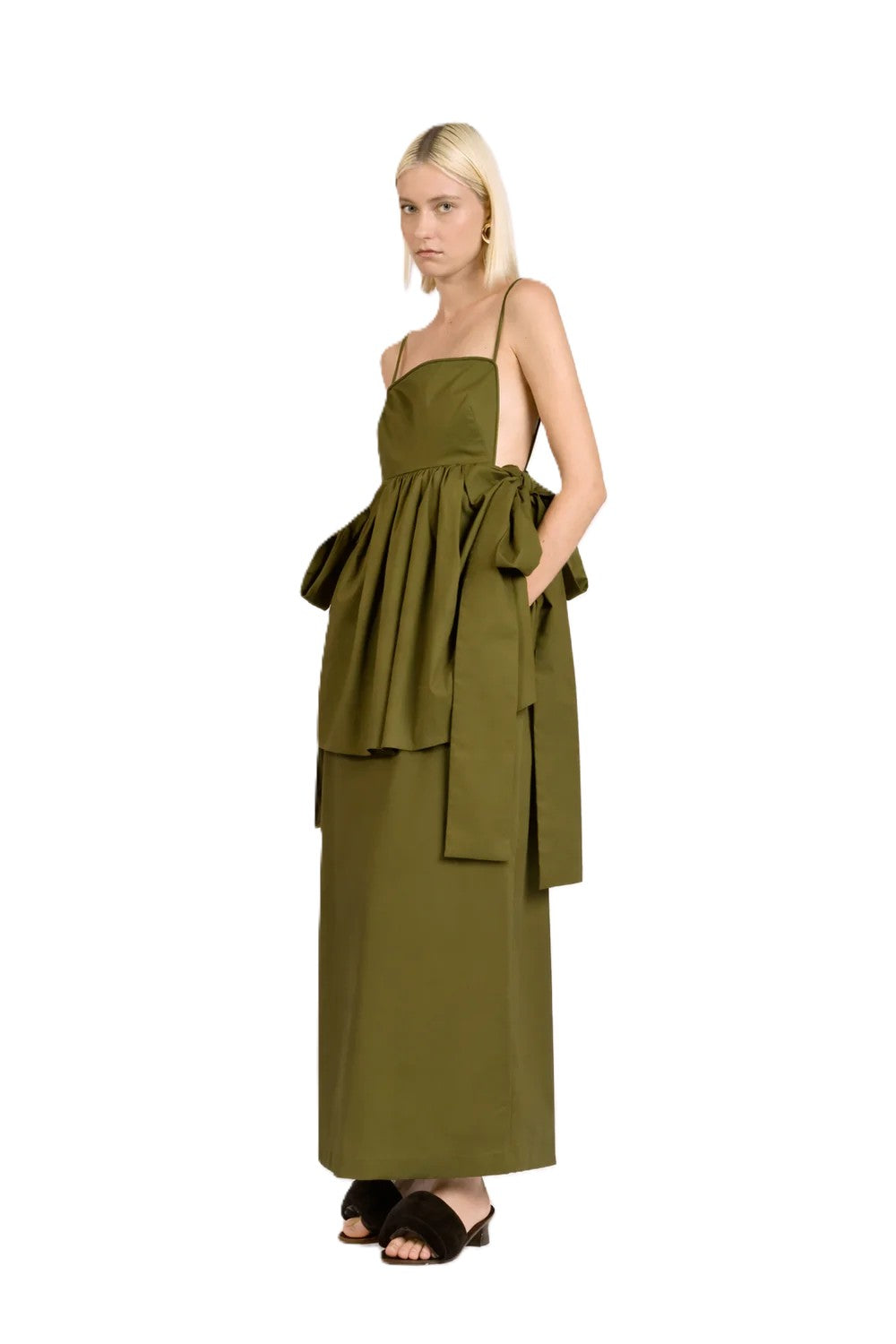 PEPLUM MAXI DRESS