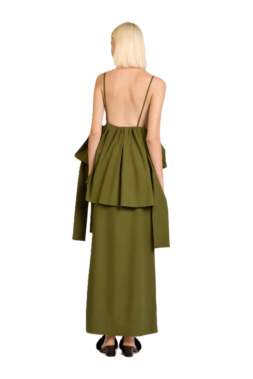 PEPLUM MAXI DRESS