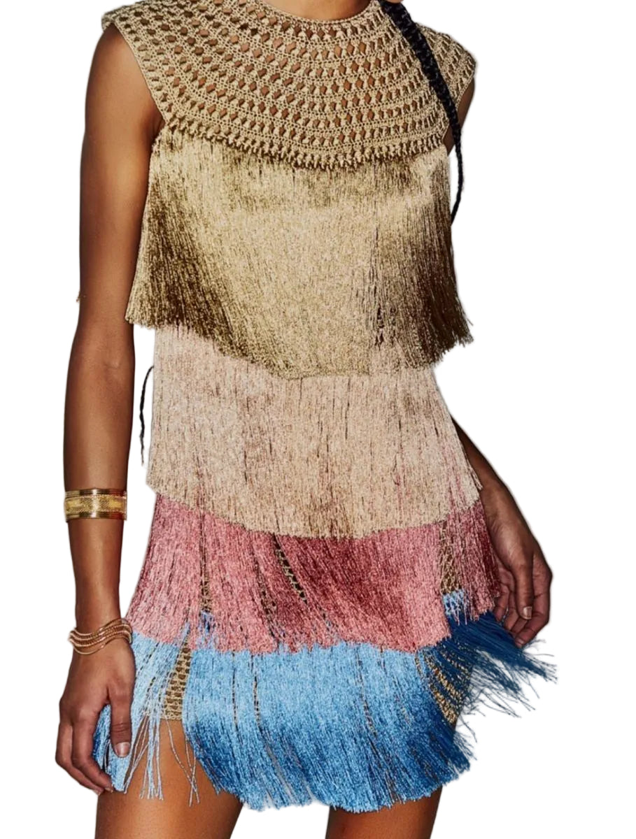 TRANCOSO GOLD DRESS
