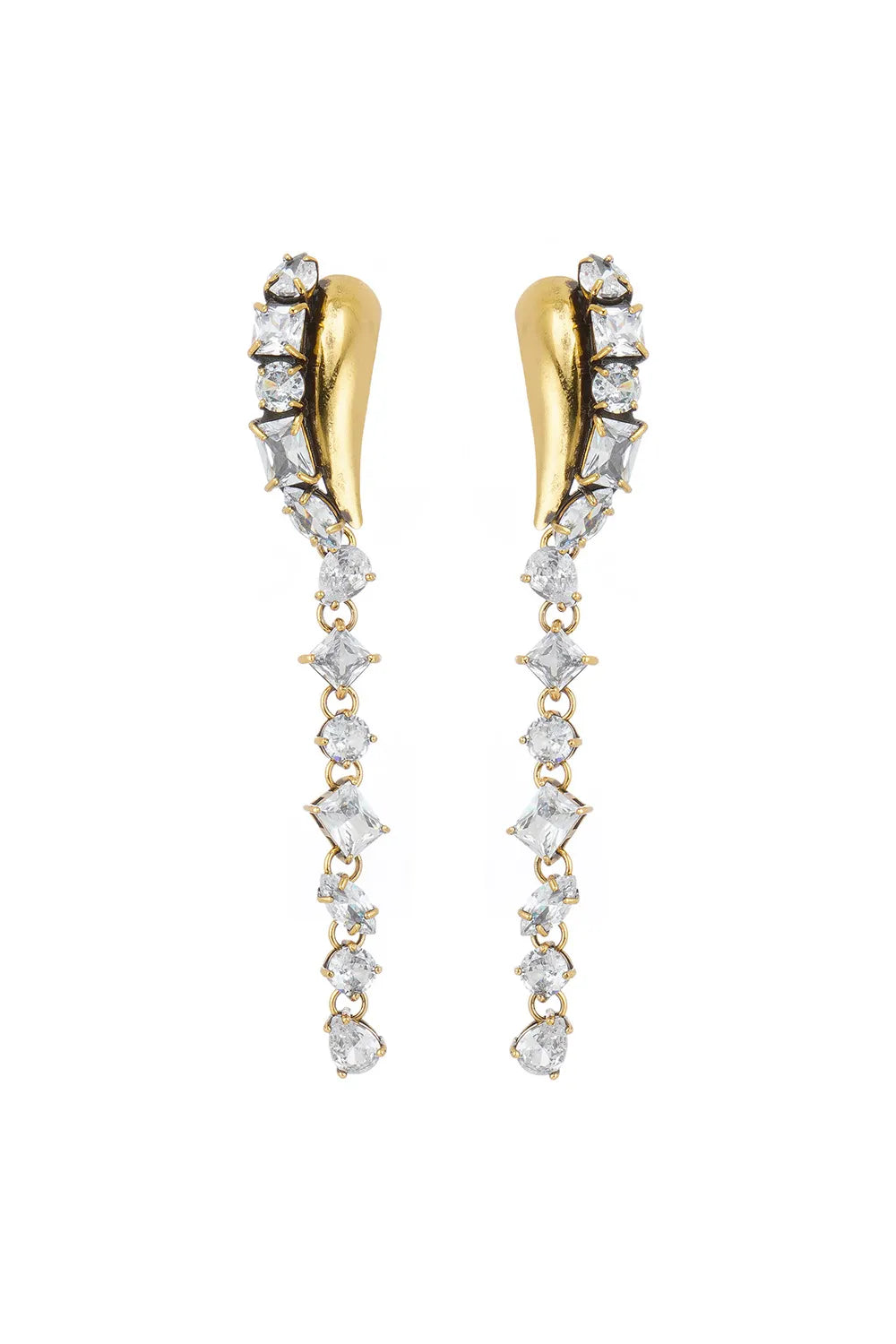 VINTAGE GOLD BREEZE LONG EARRINGS