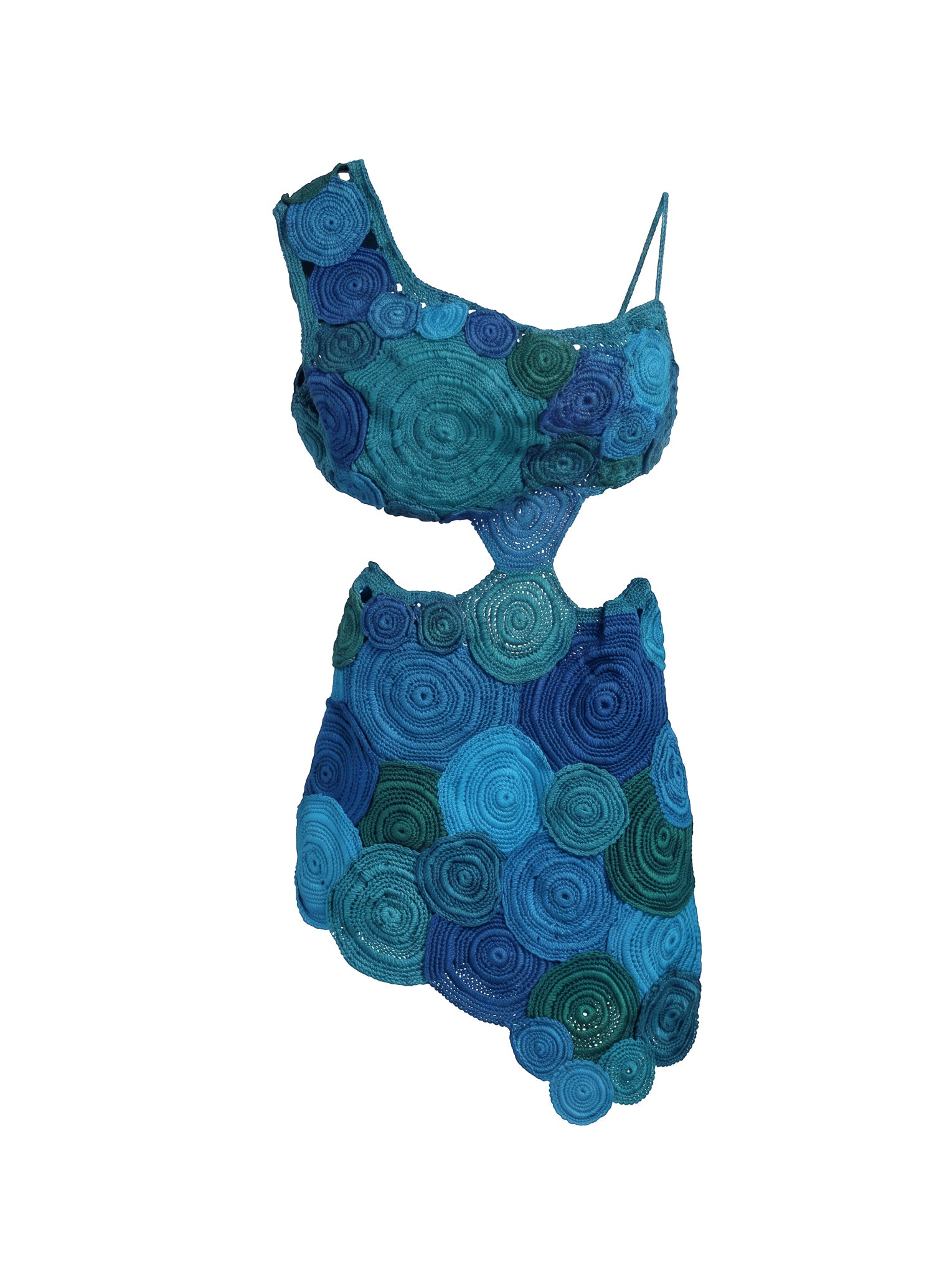Vestido Arpoador Tons Of Blue